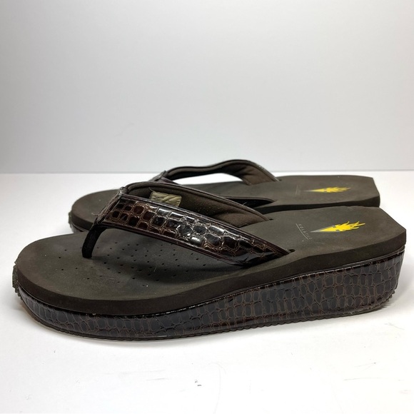 Volatile Sandals Women’s Size 10 Brown Mini Croc - Picture 4 of 8